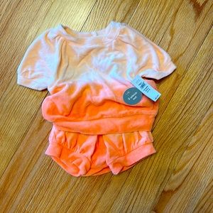 Matching terry cloth summer set!  NWT 3-6 months